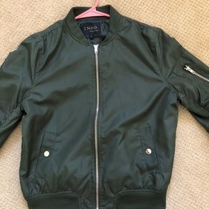 INSO olive green bomber jacket